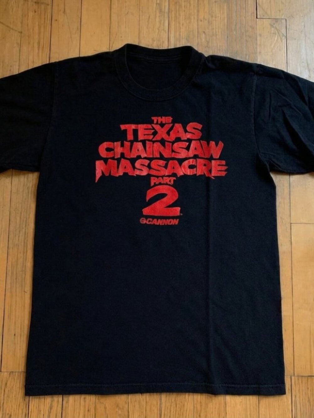 1986 Texas Chainsaw Massacre Part 2 Vintage Movie Promo Tee Shirt 80s 1980s